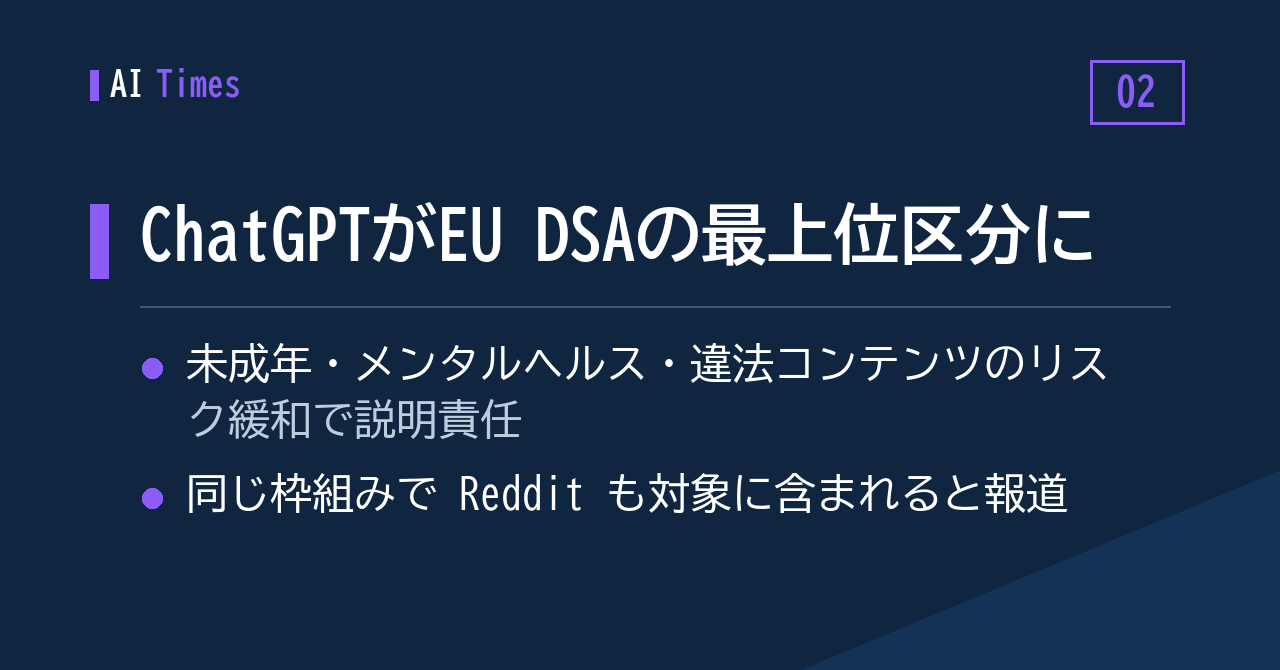 2. DSAの最上位区分に、ChatGPTが入る